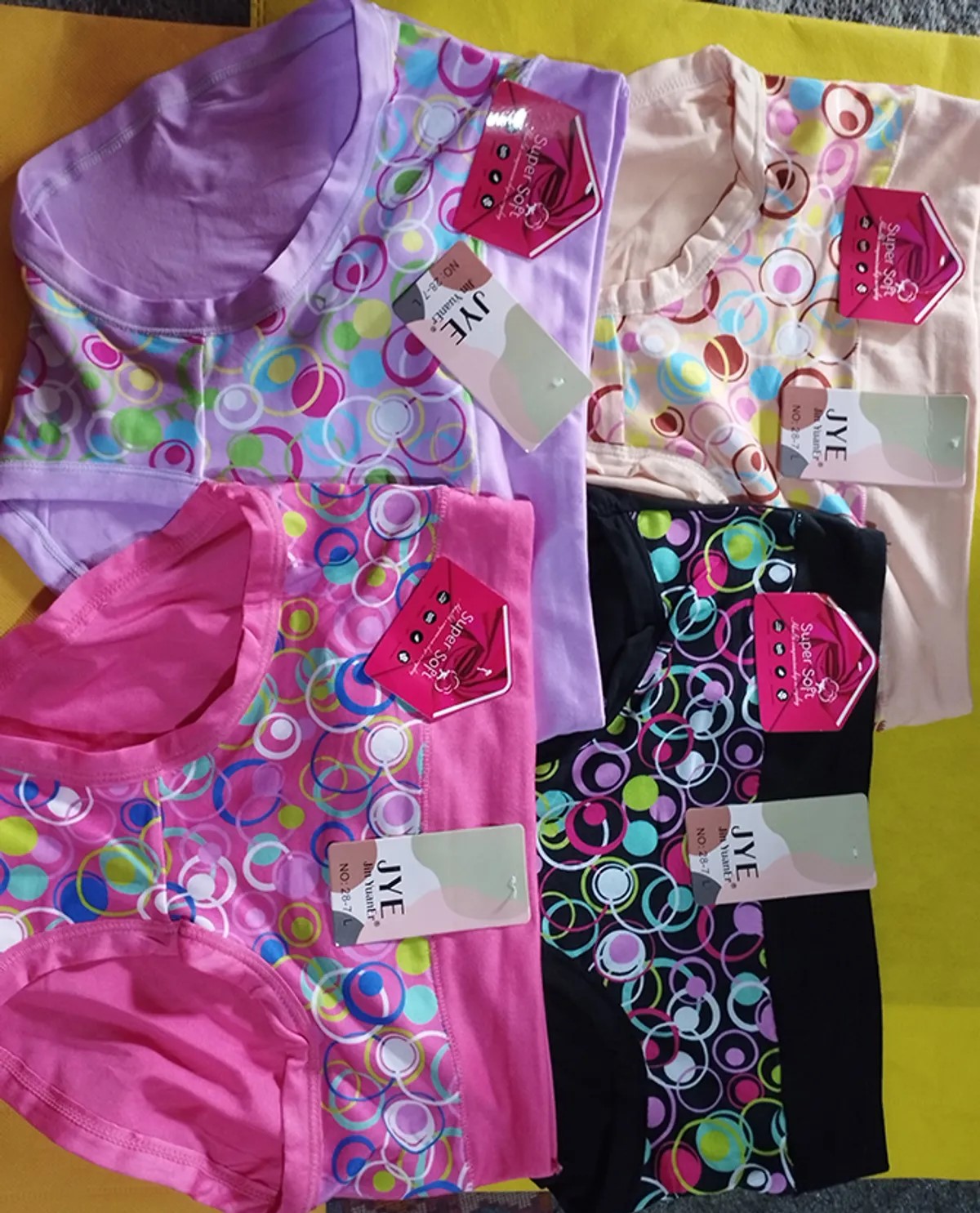 Bundle Of Cotton Panties For Women Fits 32–36 Inches Waist - Multicolor (XL)