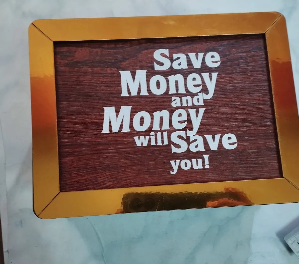 Wooden Money Box Piggy Bank With Saving Goal & Number Tracker - Multicolor