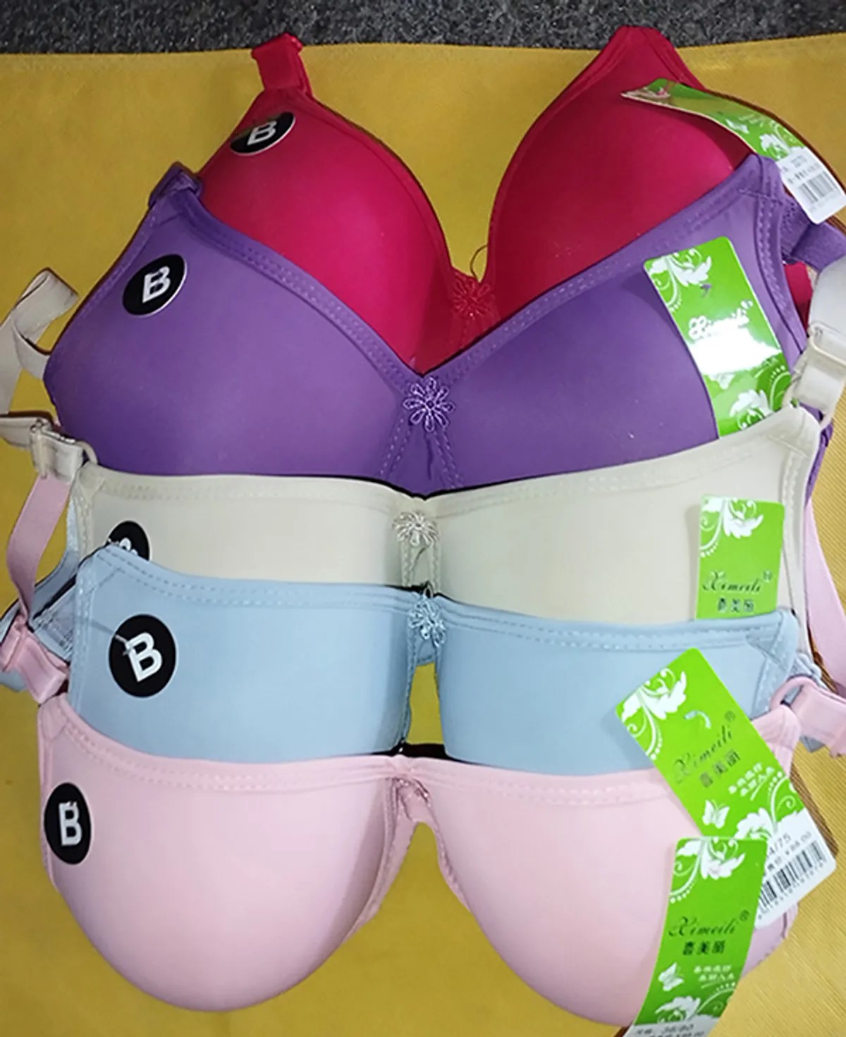 Women's B CUP Soft Push-Up Plain Padded Bra