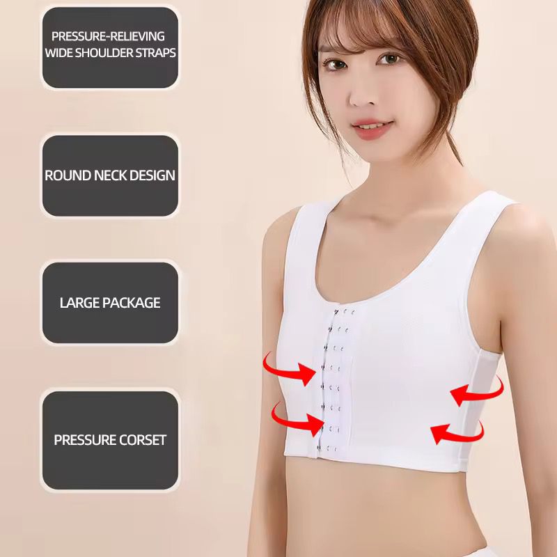Seamless Front Buckle Chest Binder Vest For Tomboys And Gender-Neutral Wear