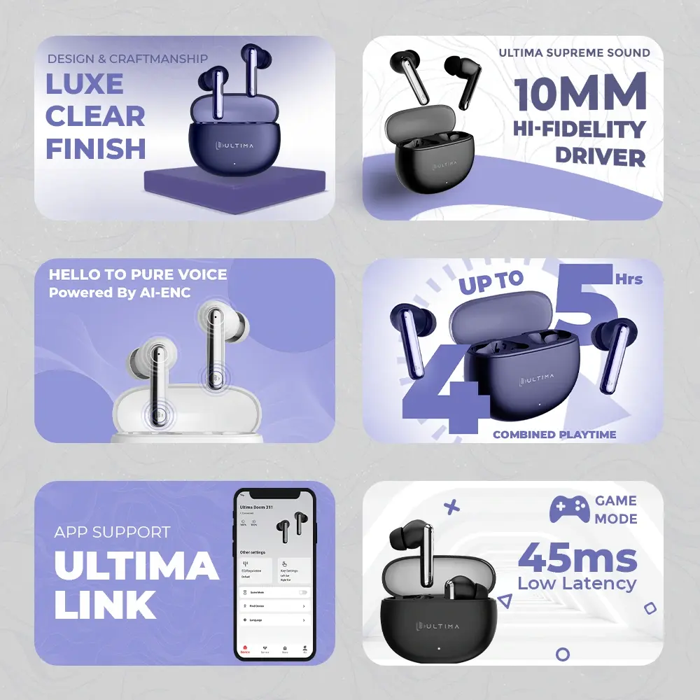 Ultima Boom 311 Wireless Earbuds
