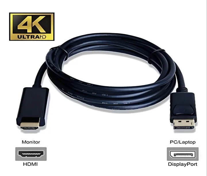 NexGen Premium DP to HDMI Cable 1.8m - Black