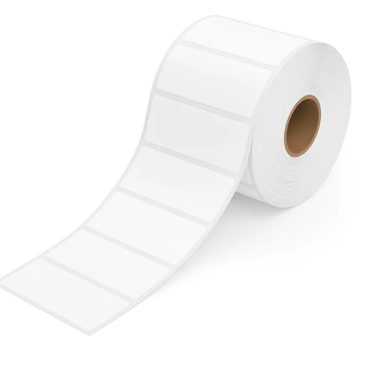 Barcode Thermal Label Sticker Roll 50 × 25mm - 2500 Labels, White