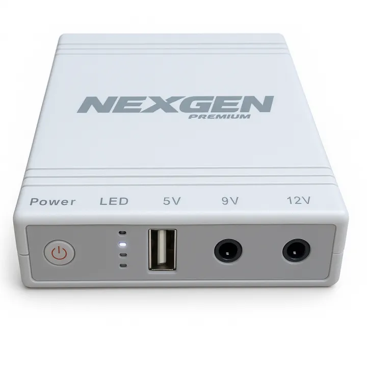 NexGen UPS 10400mAh Backup for Router, Modem & CCTV - 1 Year Warranty