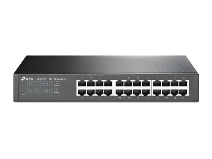 TP-Link TL-SG1024D 24-Port Gigabit Switch - Black