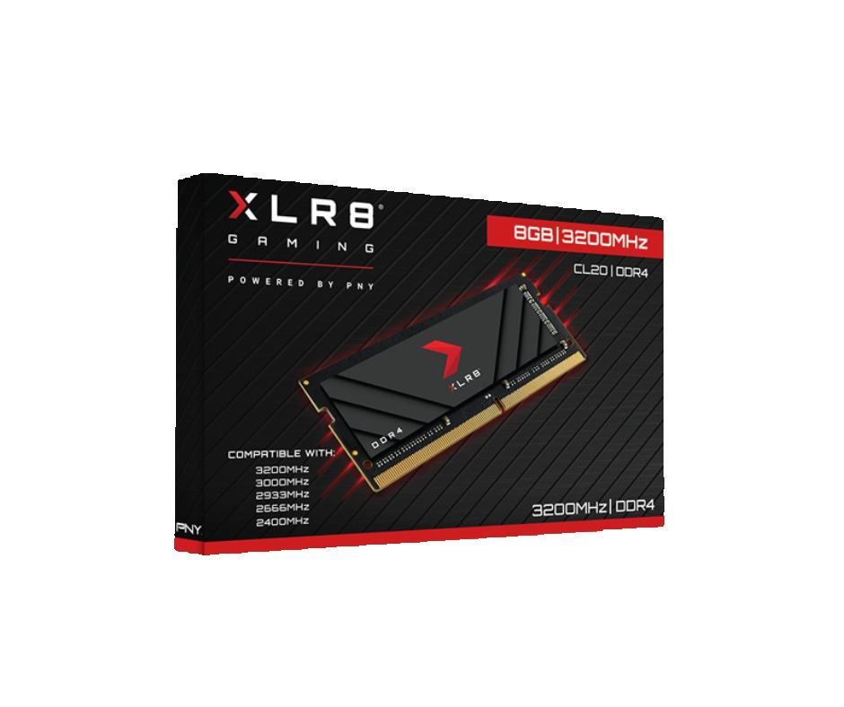 PNY XLR8 16GB DDR4 3200MHz CL20 Laptop RAM, 260-Pin, 1.2V, 2-Year Warranty