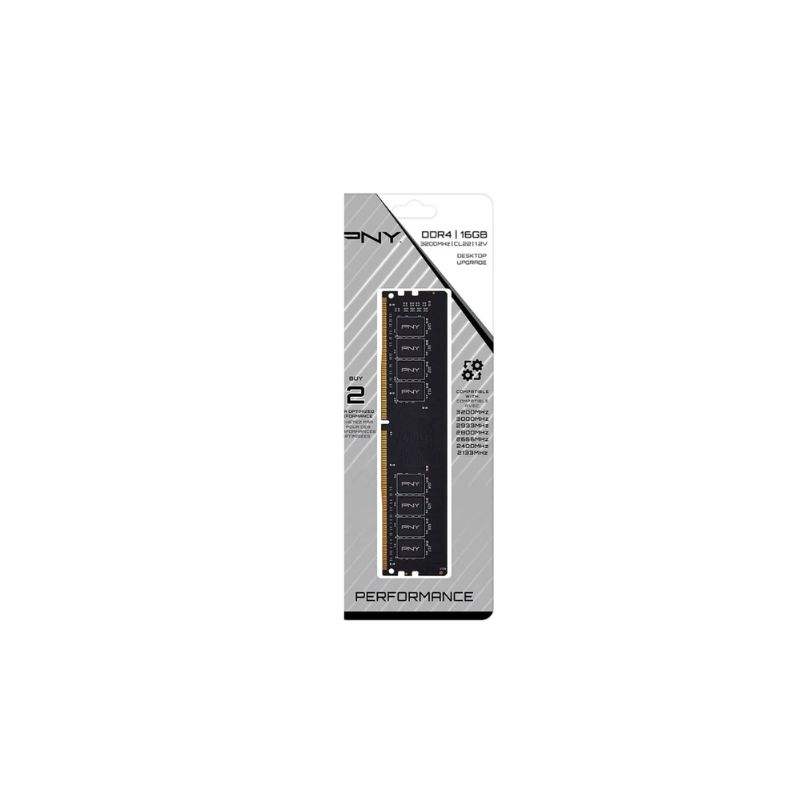 PNY 8GB DDR4 3200MHz CL20 Desktop RAM, 1.2V, 2-Year Warranty
