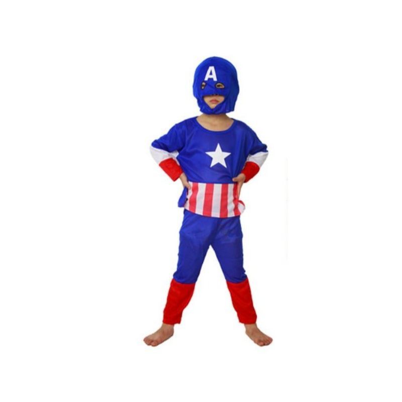 Kids Capt. American Costume Superhero Costume 