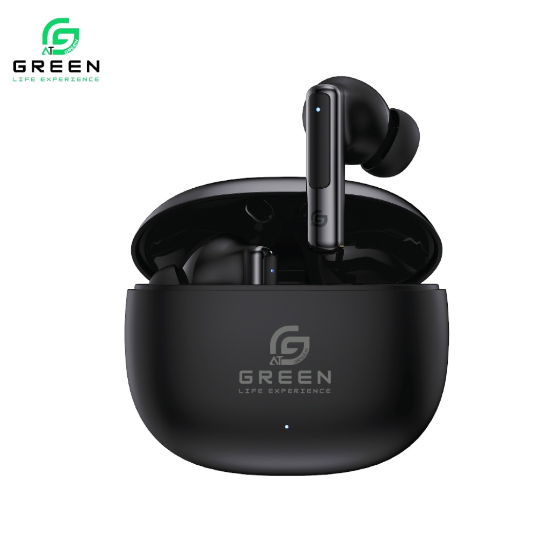 Green Buds Pro ANC(UP to 30 dB) Earbuds|45 Hours|Quad Mic|App Support|BT Version 5.4|45ms Low Latency|IPX5 Water Resistance|ASAP Fast Charging|13mm Driver For Deep Bass Wireless Earbuds|Type-c Charging