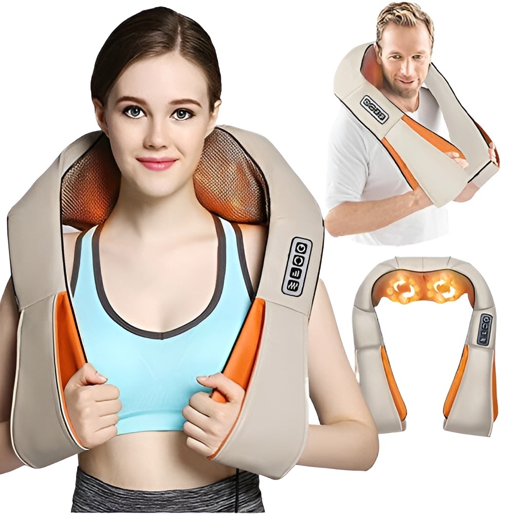 Electric Shiatsu Kneading Neck & Shoulder Massager with Heat