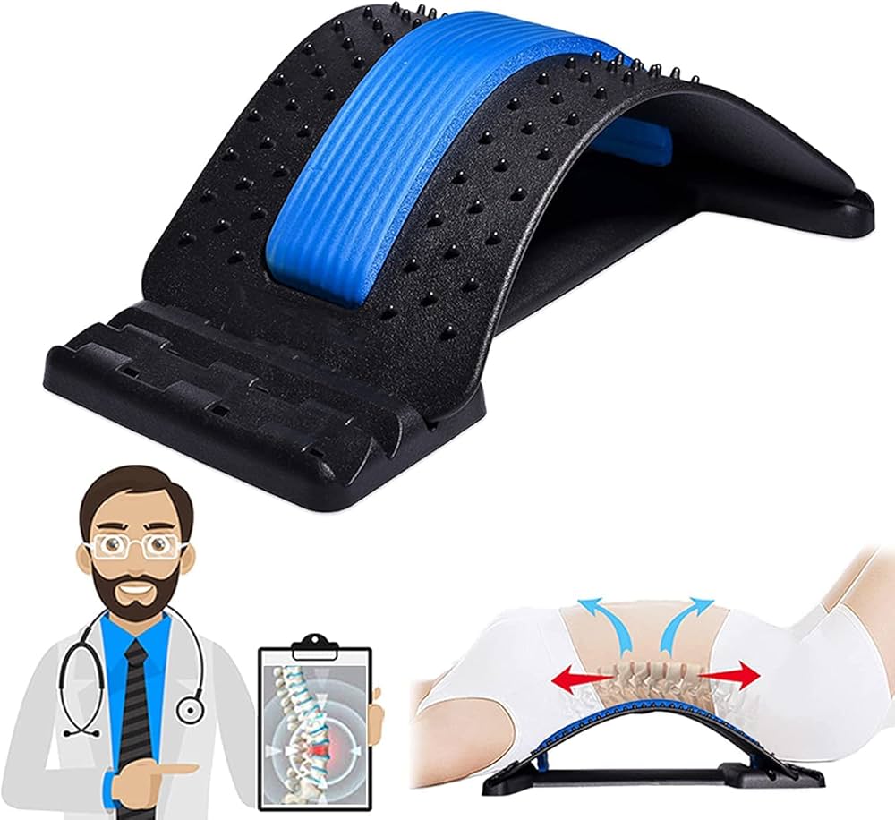 Magic Back Brace Lumbar Support & Stretching Device for Pain Relief