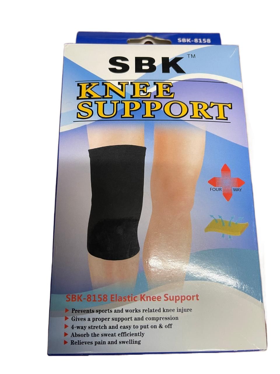Sbk Knee Support Elastic Knee Support - Free Size