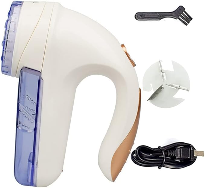 Kamon Cordless Fabric Shaver & Lint Remover with Extra Blade & Brush
