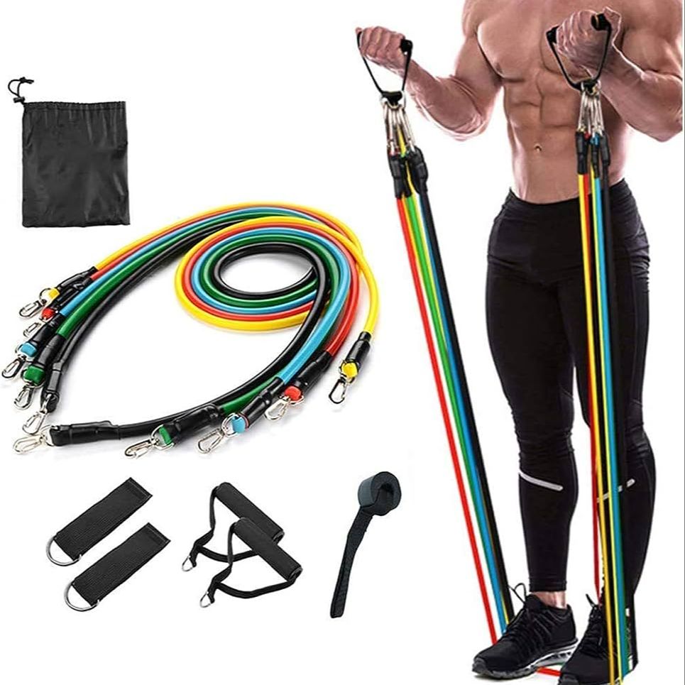 5-in-1 Power Resistance Band Home Gym Exercise Set