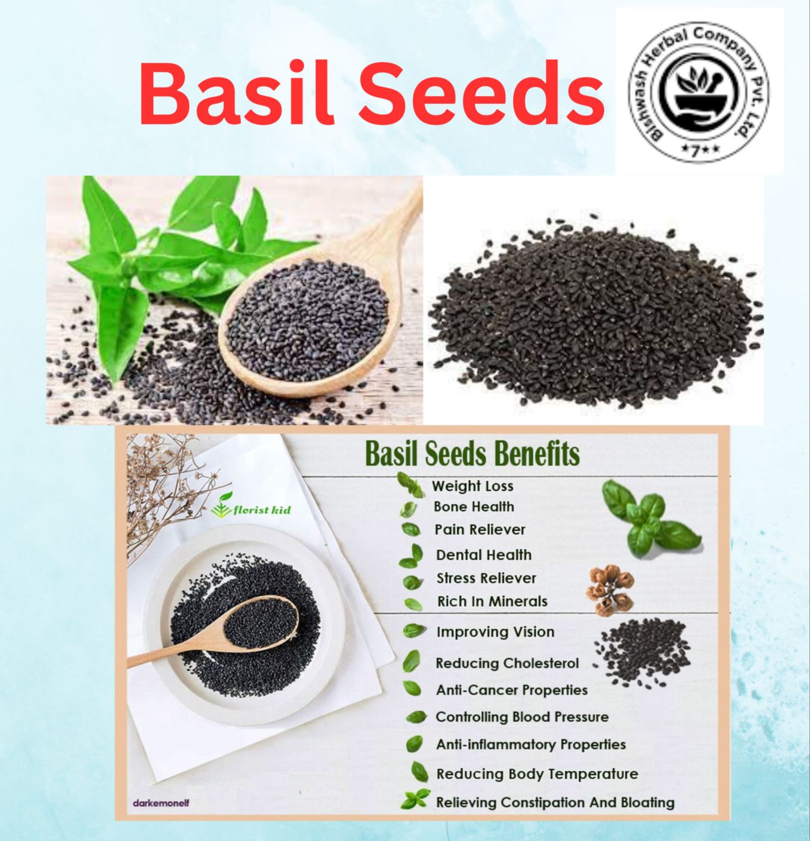Basil Seeds - 500gm
