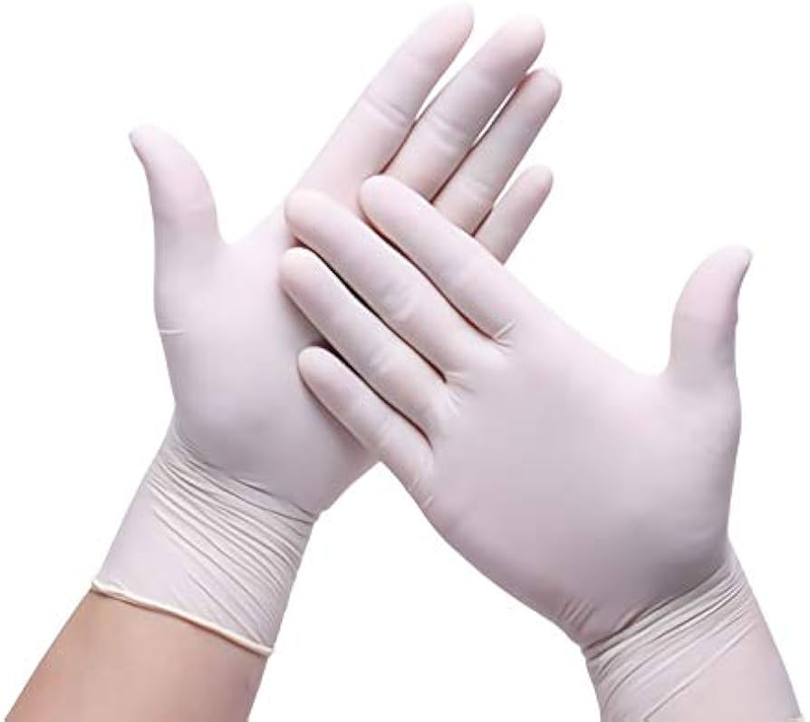 Surgi Super Shield Premium Disposable Latex Surgical Gloves - 50 Pcs White