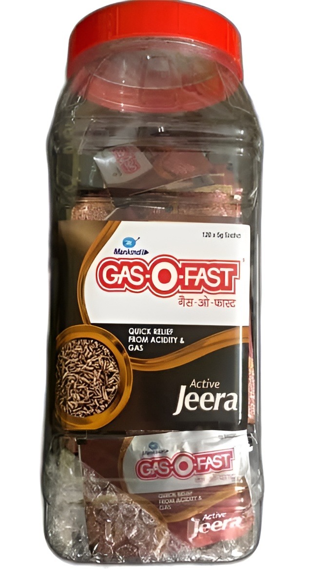 Gas-O-Fast Active Jeera Sachets - 120 Pcs x 5g