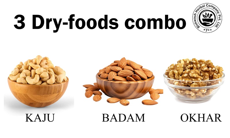 Dry Fruit Combo Cashew, Almond & Walnut - 500g Each