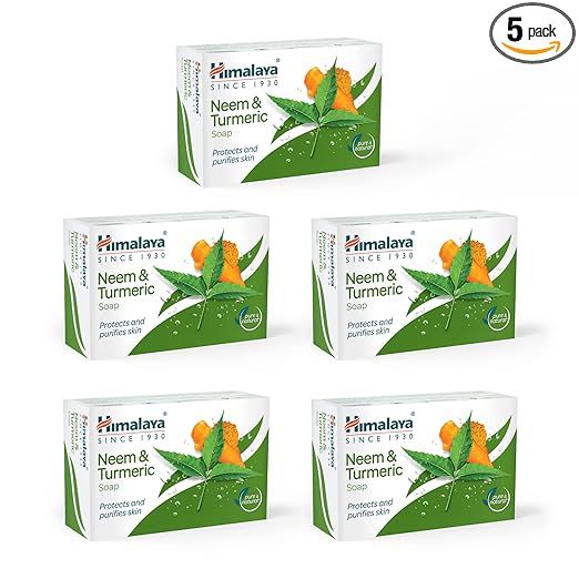 Himalaya Neem & Turmeric Soap - 125g Pack of 5
