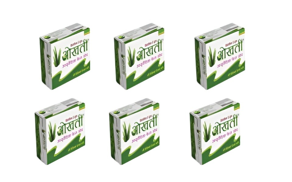 Okhati Aloe Vera Face Soap - 50gm (6-Pcs Combo)