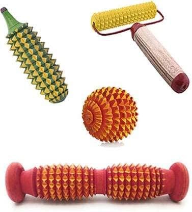 Acupressure Manual Body Massager Tool Kit with Foot Roller