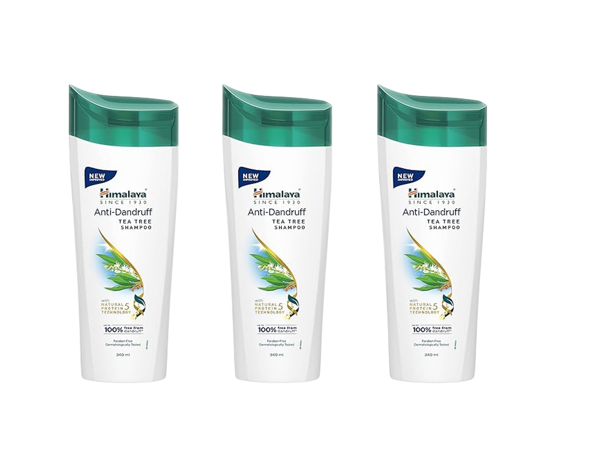 Himalaya Anti-Dandruff Tea Tree Shampoo - 340ml (3-pic combo pack)