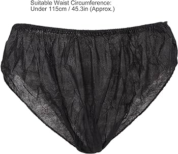 Disposable Underwear (100 pcs) For Women & Men, Black Premium Unisex - Free Size