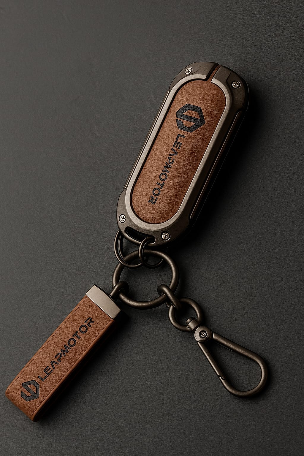 Leapmotor : Zinc Alloy Luxury Metallic Car Remote Key Case (Random Color)