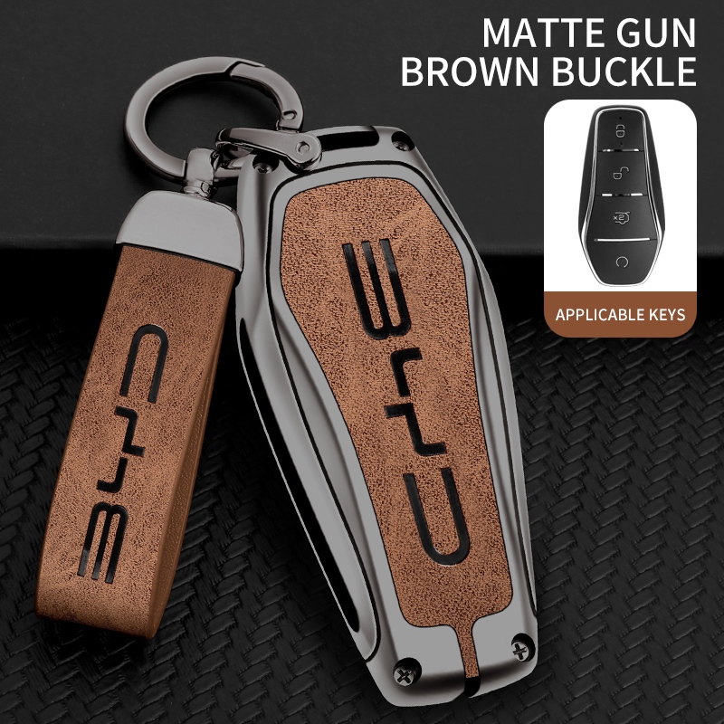 BYD Atto 3 / Dolphin Yuan Plus Key Set Car Interior Metal Key Case Fob Auto Key Bag Protection Key Buckle Car Accessories