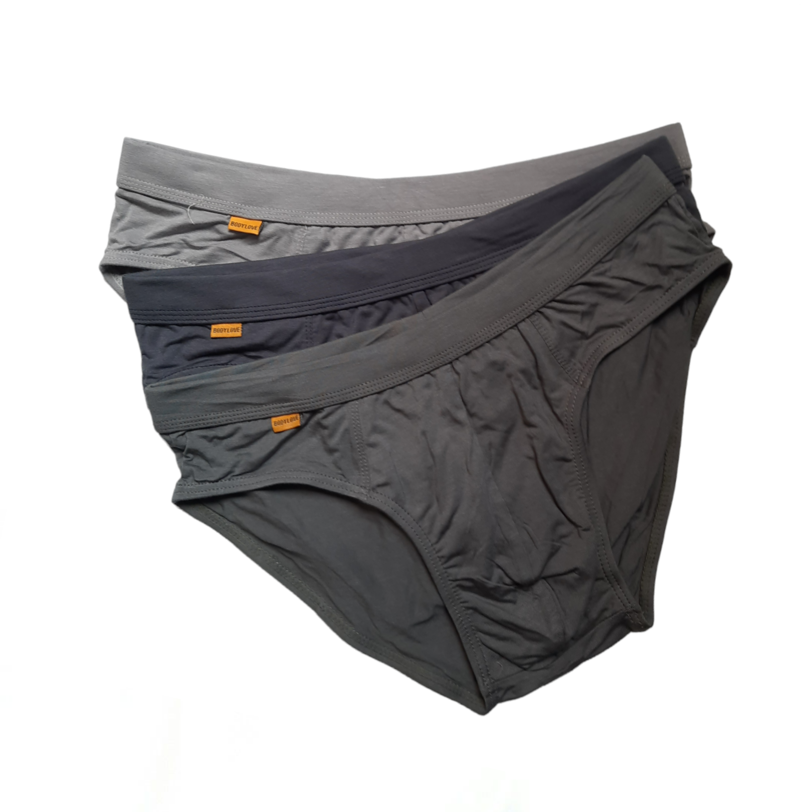 Cellulose And Elastane Mix Body Comfortable Briefs For Men - 3 Piece Set 