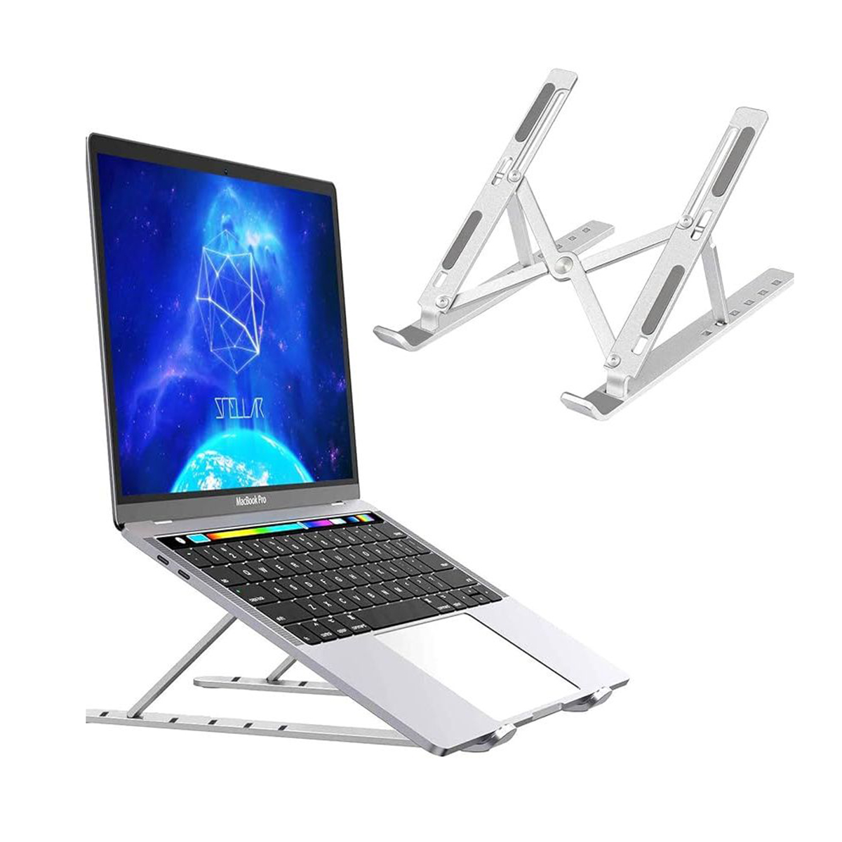 Adjustable Aluminum Laptop Stand 10–17