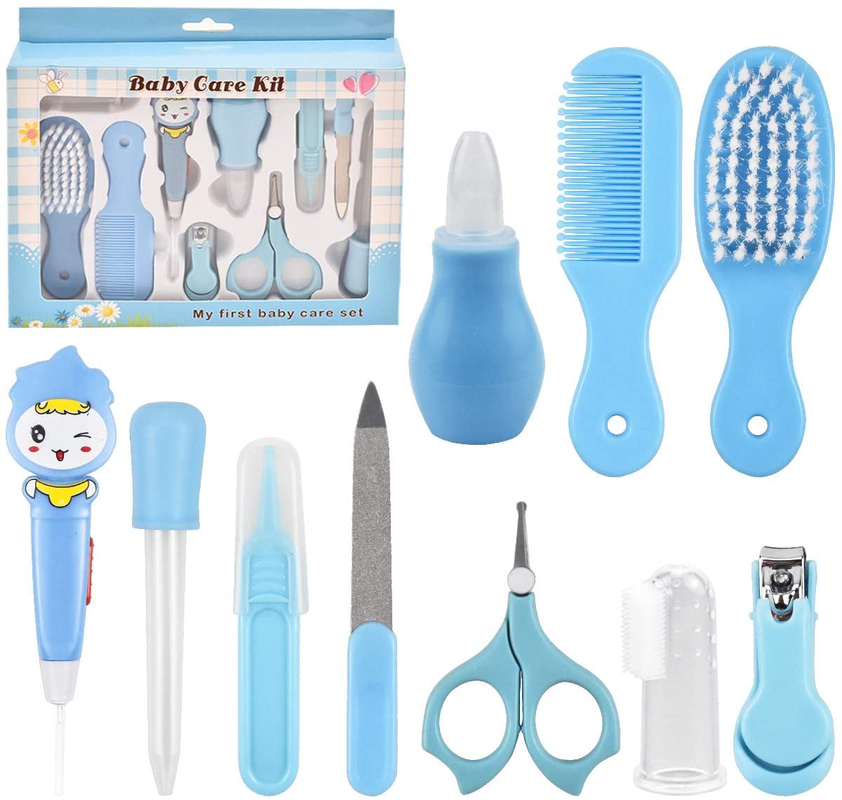 Baby Care Grooming Kit – Kids Travel Set With Nail, Hair And Safety Tools