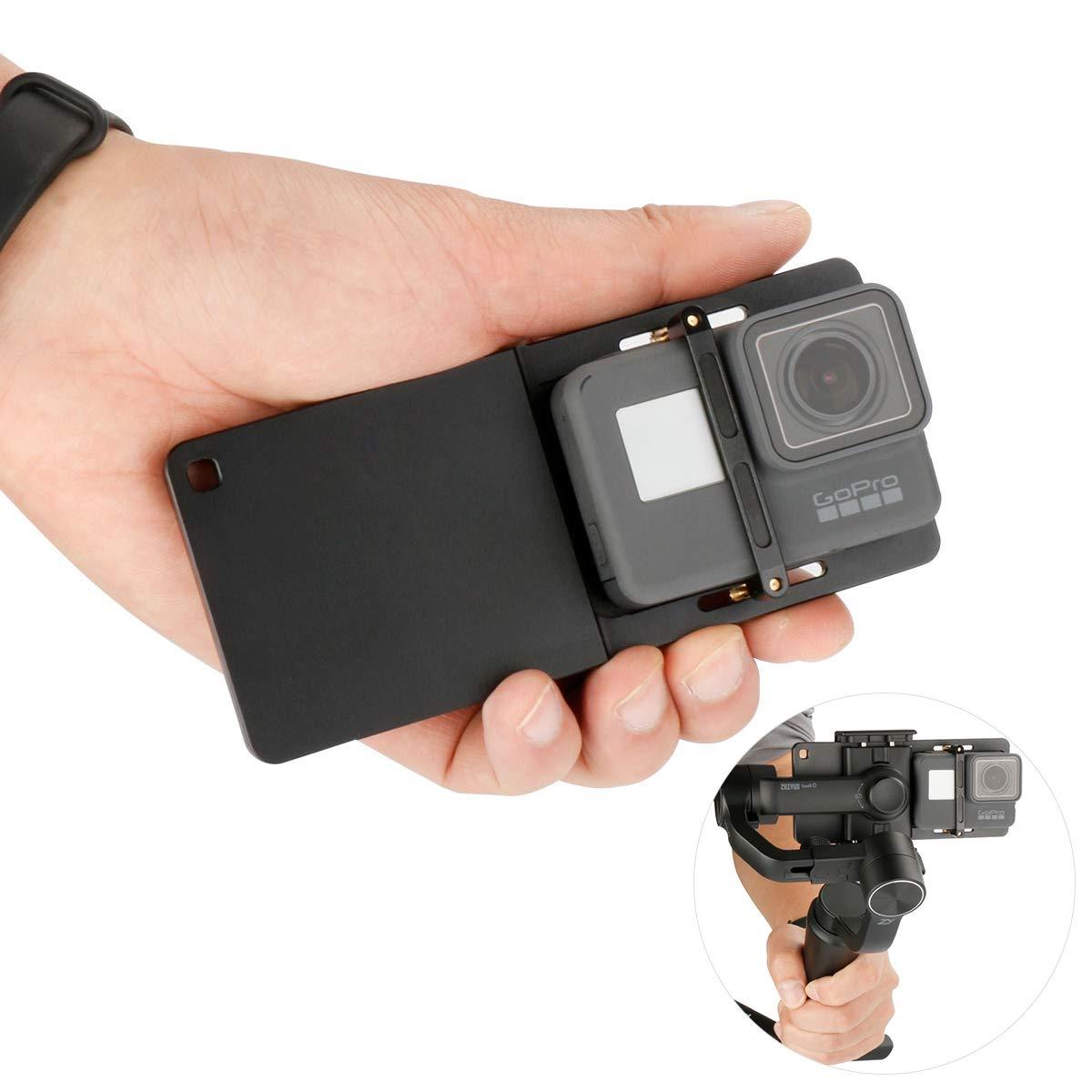 Aluminum Action Camera Mount Adapter – Solid Handheld Gimbal Switch Plate