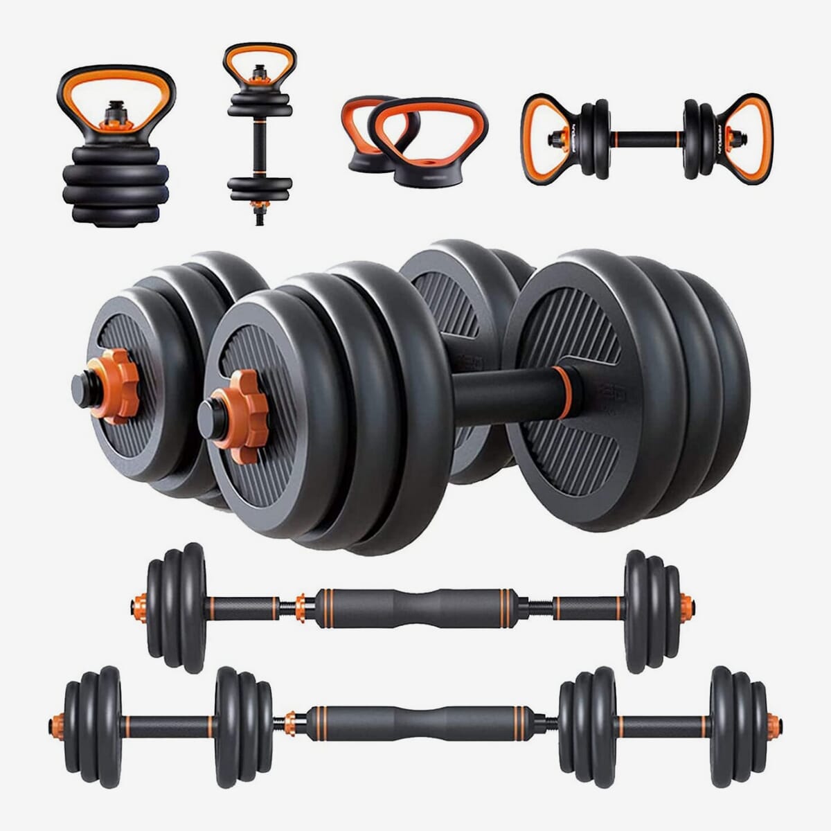 6-In-1 Adjustable Dumbbell Set – 20kg Home Fitness Weightlifting Equipment