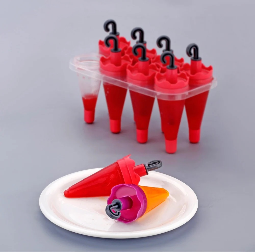 8Pcs Umbrella Style Popsicle Molds