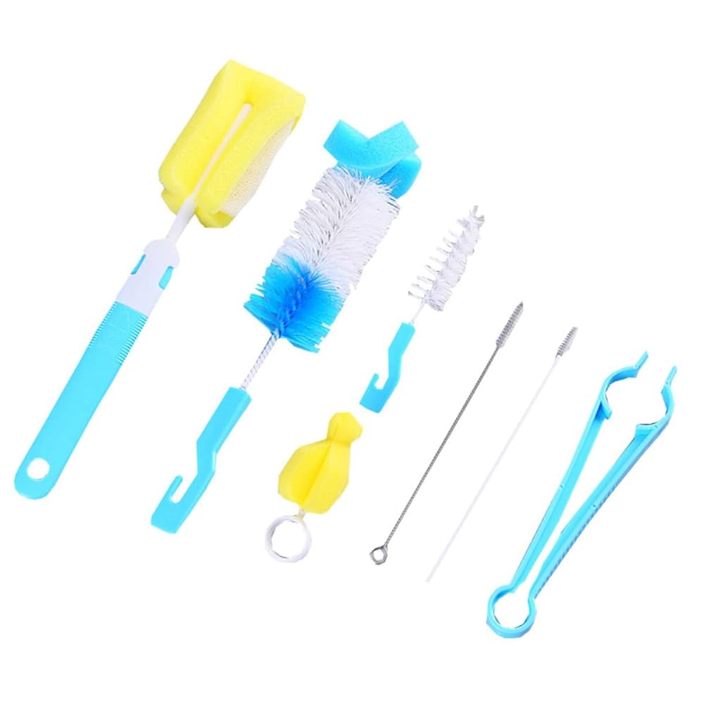5/7Pcs 360° Rotating Baby Bottle Brush Set