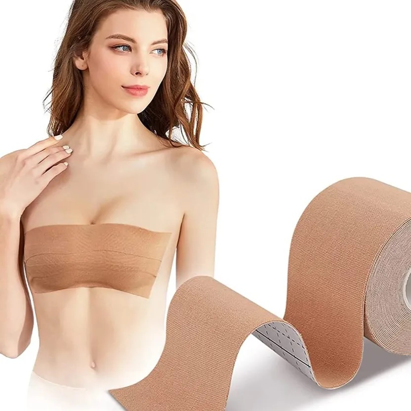 Beige Sweat-Proof Breast Lift Tape For Women
