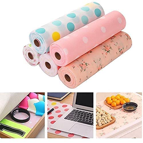 Shopbox 3-Roll Waterproof Non-Slip Shelf Mat For Cabinets And Drawers - Multicolor