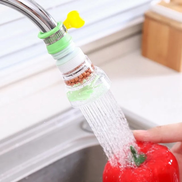 Adjustable Flexible Kitchen Faucet Extender With Splash-Proof Water-Saving Sprayer