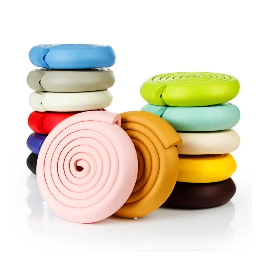 2M Self-Adhesive L-Shape Baby Safety Edge Protector - Multicolor