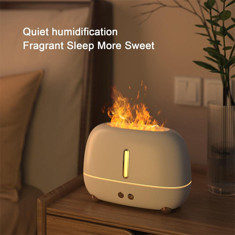 USB Flame Aroma Essential Oil Diffuser And Humidifier - Multicolor