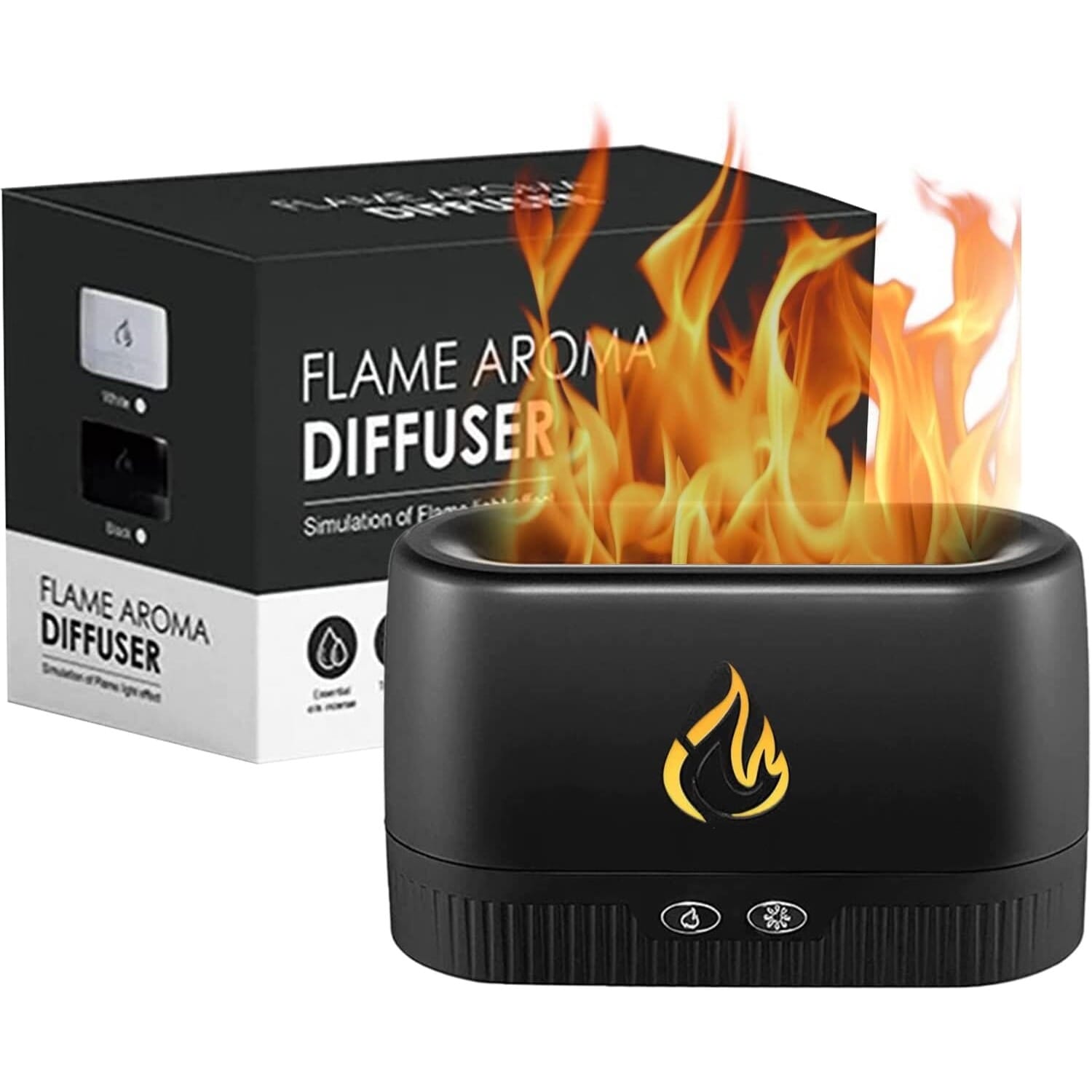 250ml Color Flame Aroma Oil Diffuser And Humidifier - Multicolor