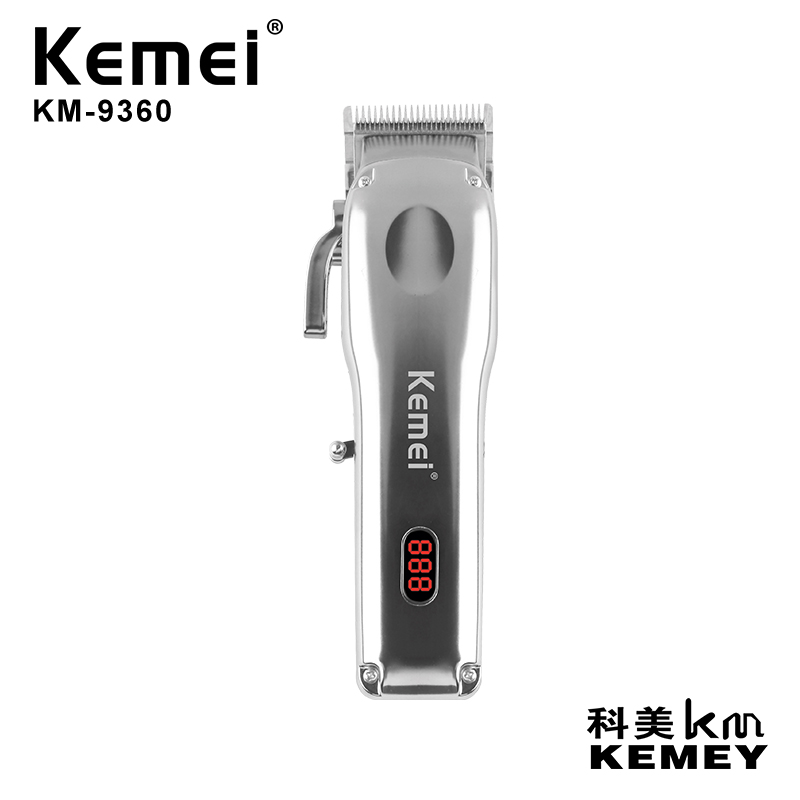 Kemei KM-9360 High-Power Hair Clipper With LCD Display And Aluminum Alloy Body