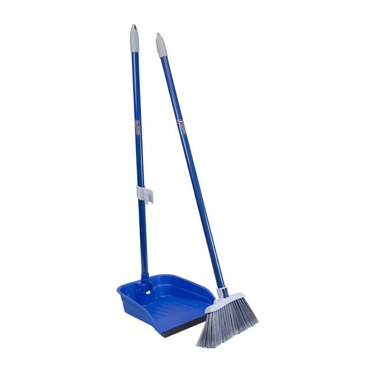 Standing Broom And Dustpan Cleaning Set – 1-Pack