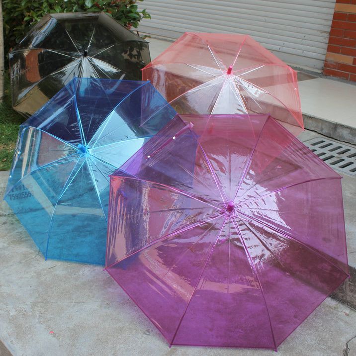 Transparent Umbrella For Men And Women – Free Size (Multicolor)
