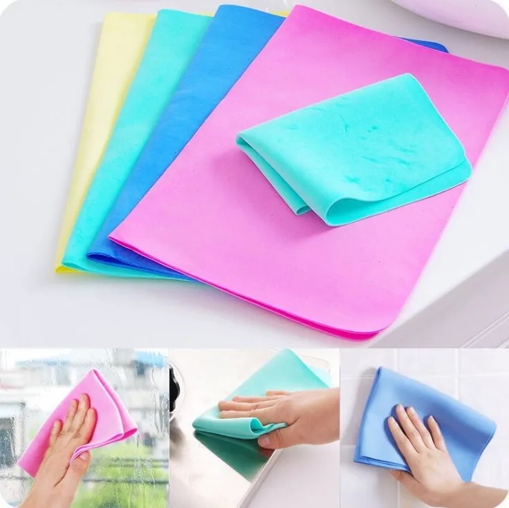 Imitation Buckskin Kitchen Cleaning Cloth – Absorbent And Lint-Free (Multicolor)