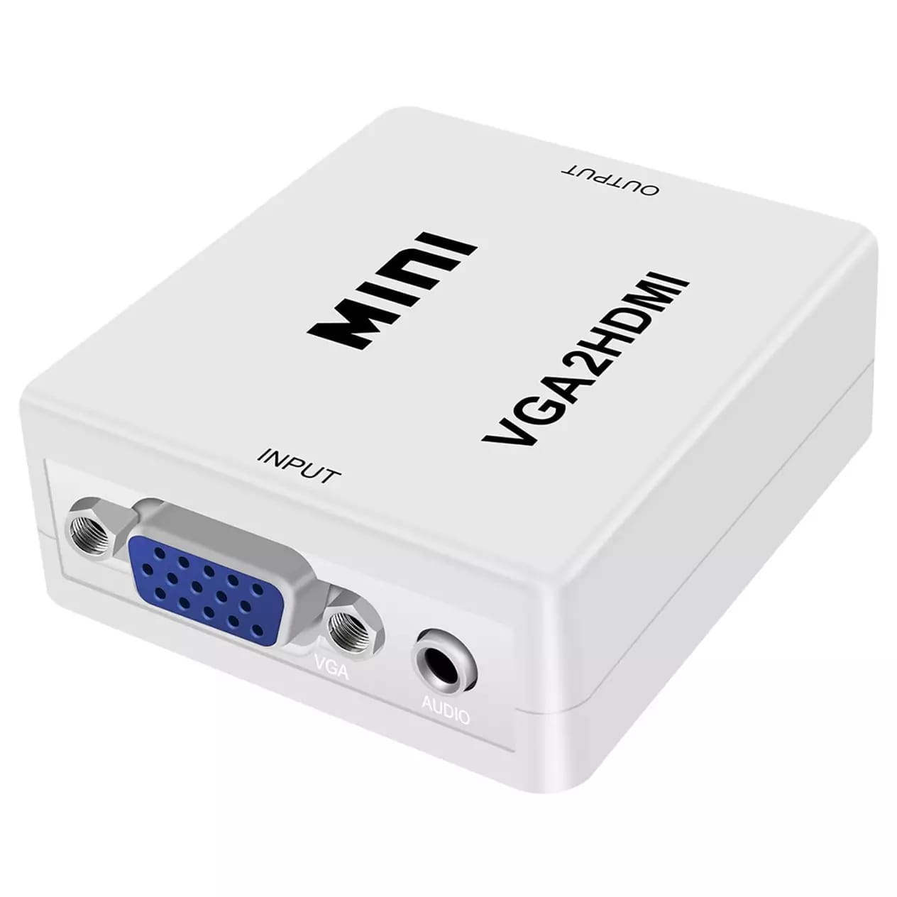 HDMI To VGA Converter Adapter With Audio Support – For PS4, PS5, Xbox And Laptop (Black)