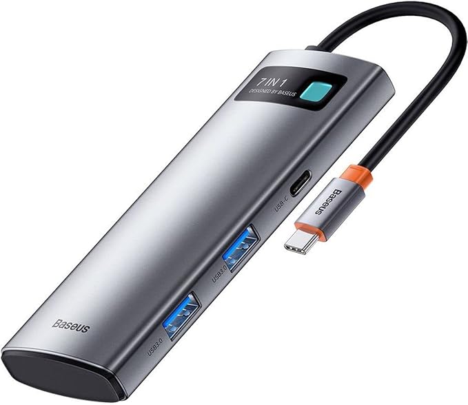 Baseus Metal Gleam 7-In-1 Type-C Hub Docking Station