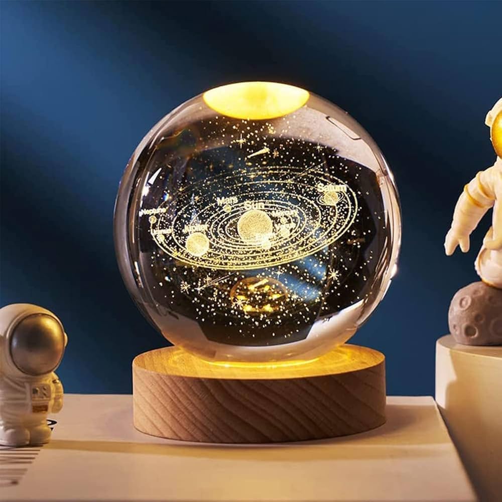 Crystal Ball Galaxy LED Starry Night Light – Multicolor