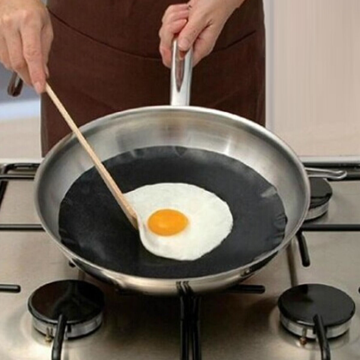 VOSS Non-Stick Split Frying Pan – Brown